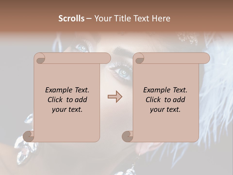 Performance Female Closeup PowerPoint Template