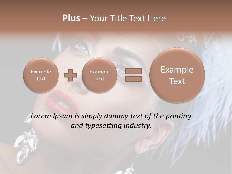 Performance Female Closeup PowerPoint Template