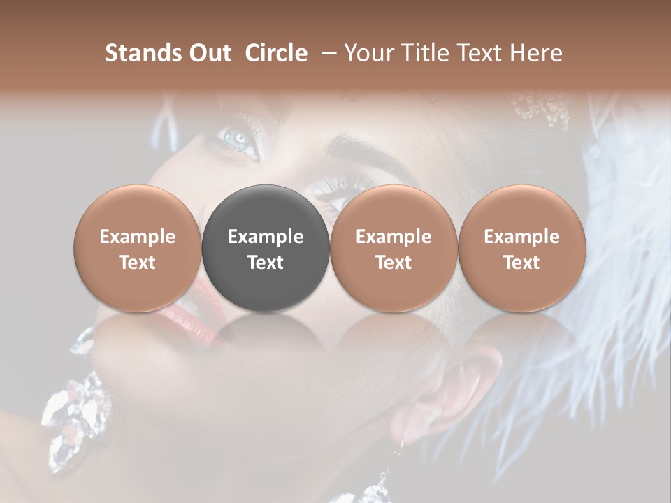 Performance Female Closeup PowerPoint Template