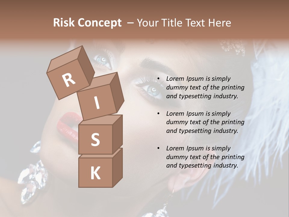 Performance Female Closeup PowerPoint Template