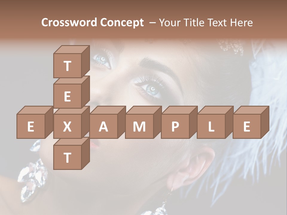 Performance Female Closeup PowerPoint Template