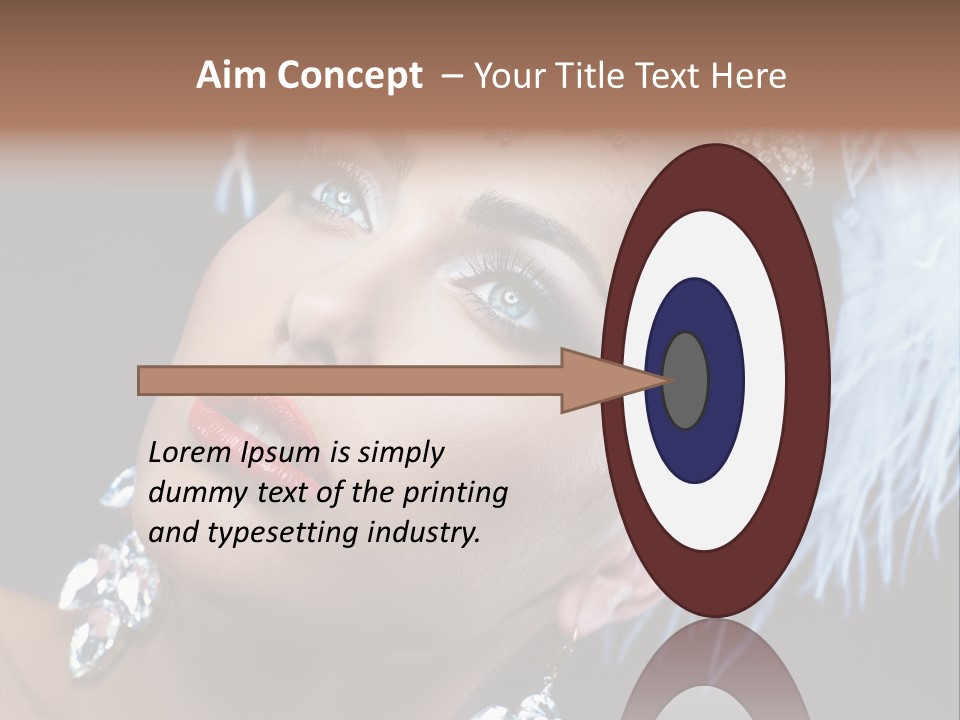 Performance Female Closeup PowerPoint Template