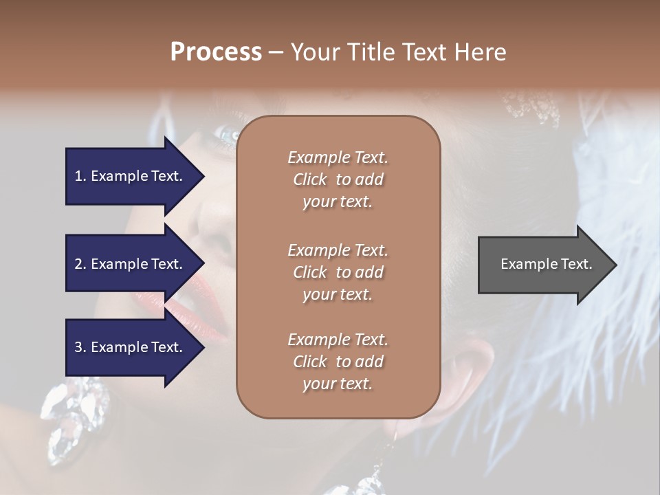 Performance Female Closeup PowerPoint Template