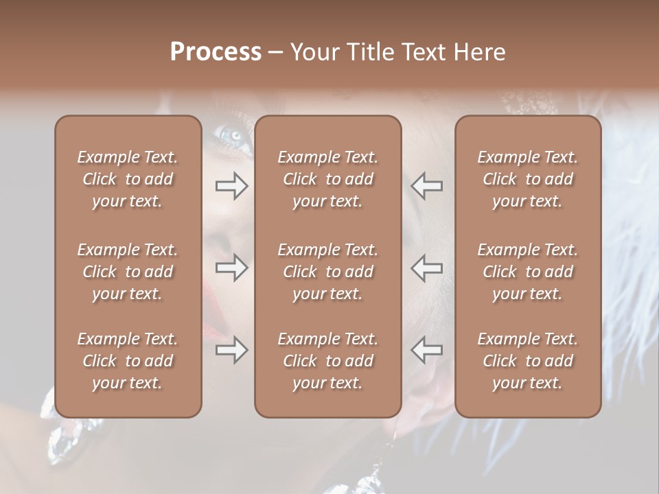 Performance Female Closeup PowerPoint Template