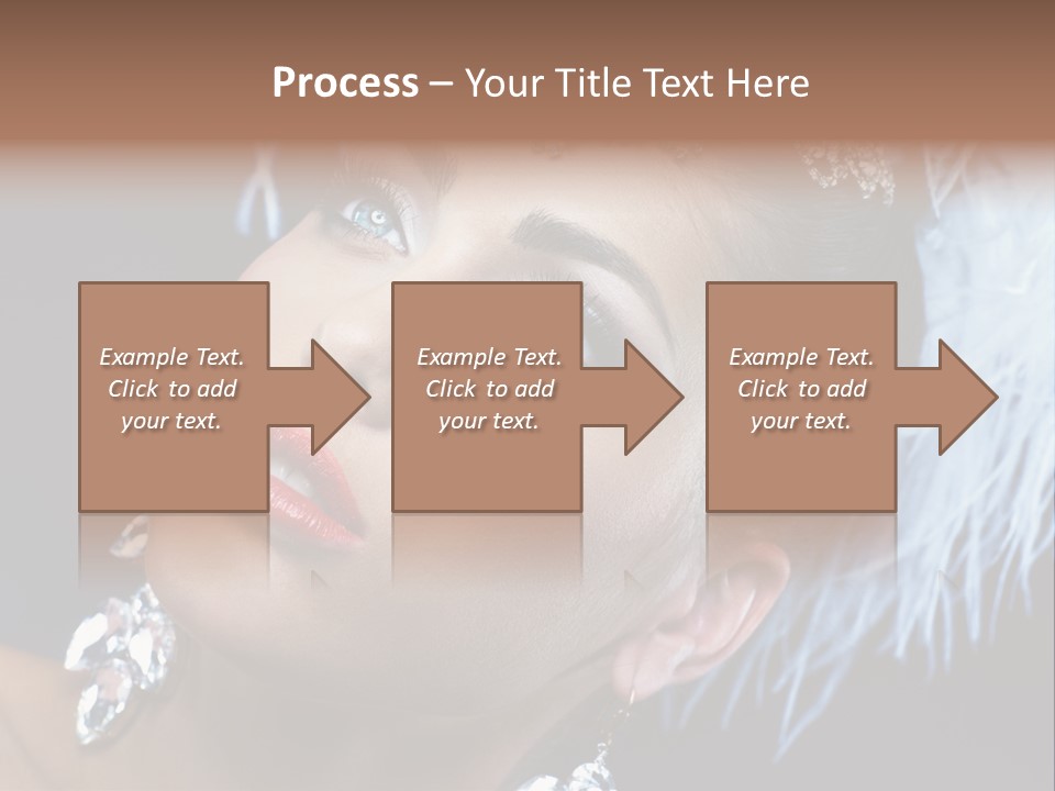 Performance Female Closeup PowerPoint Template