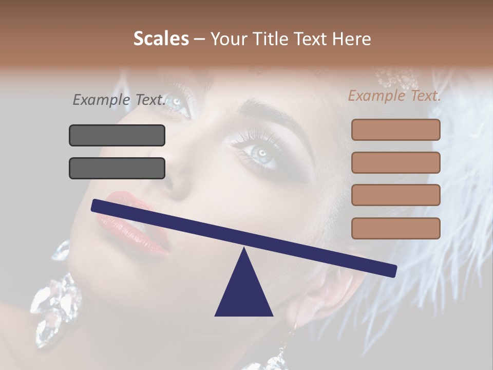 Performance Female Closeup PowerPoint Template