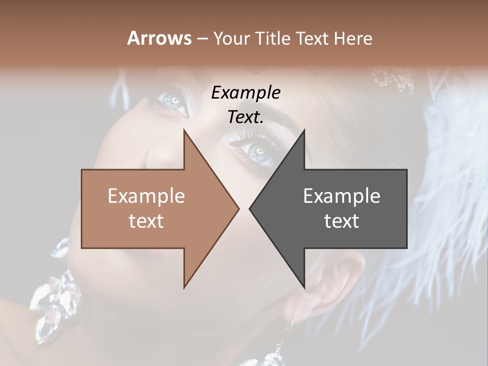 Performance Female Closeup PowerPoint Template