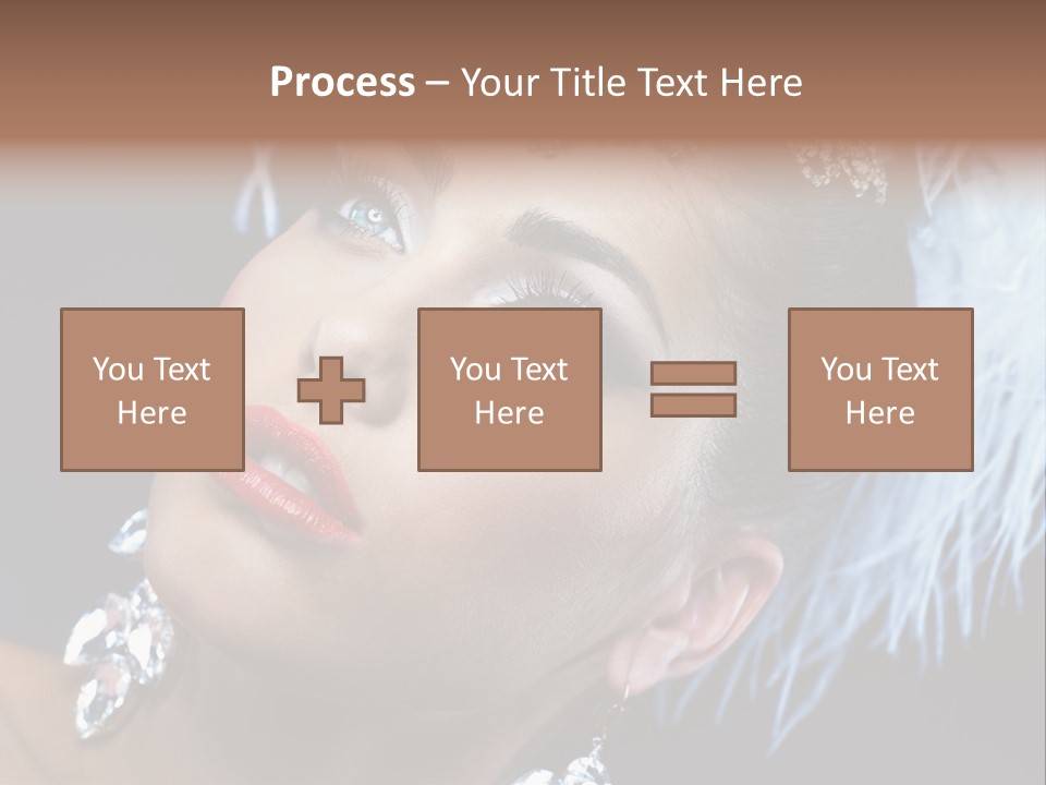 Performance Female Closeup PowerPoint Template