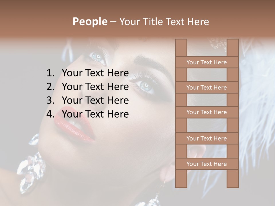 Performance Female Closeup PowerPoint Template