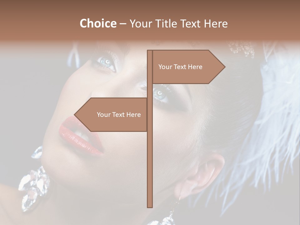 Performance Female Closeup PowerPoint Template