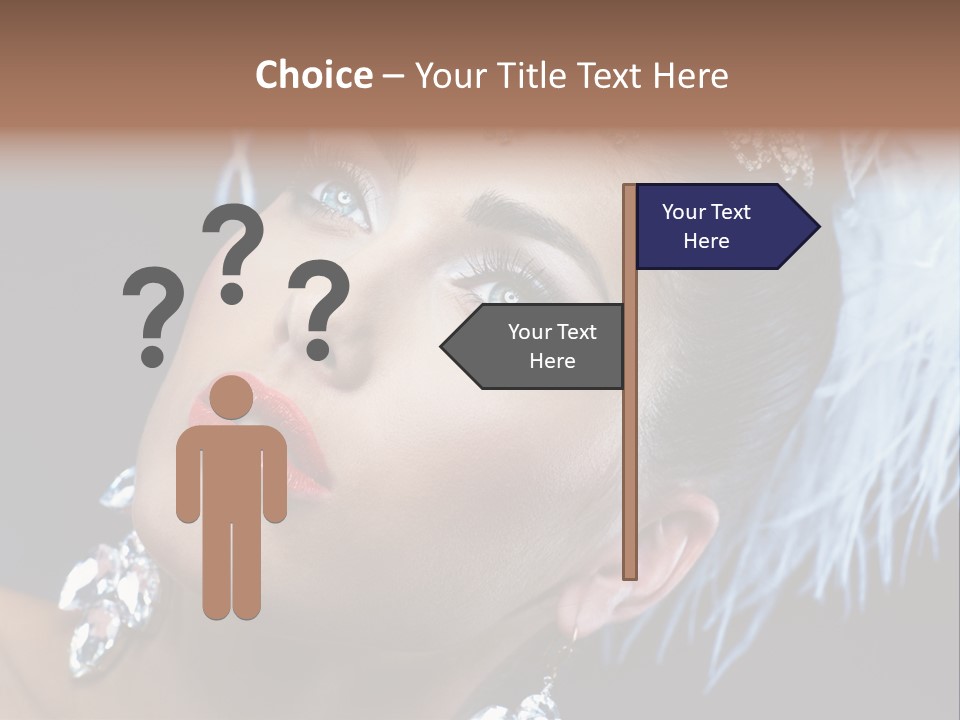 Performance Female Closeup PowerPoint Template