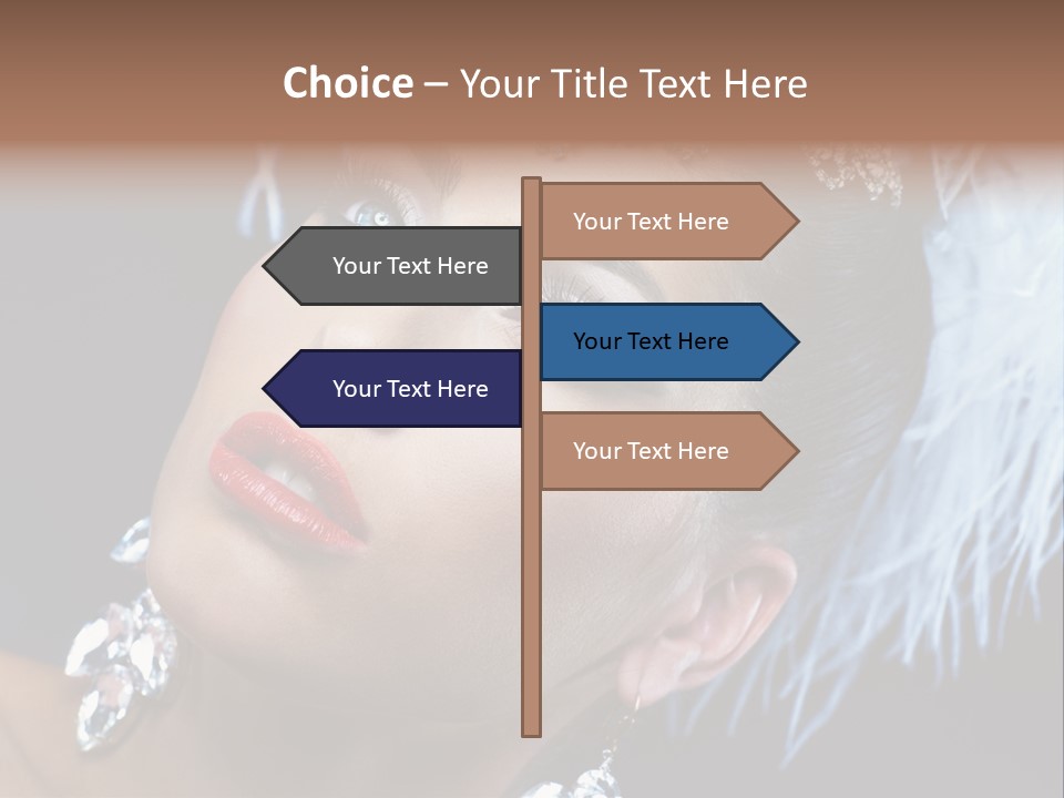 Performance Female Closeup PowerPoint Template