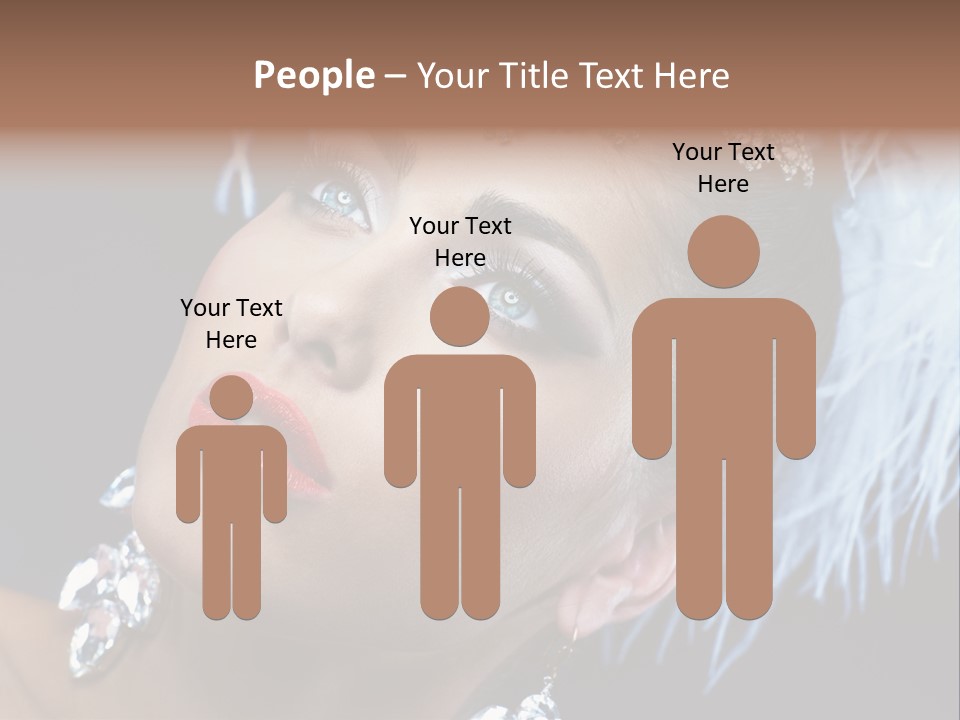 Performance Female Closeup PowerPoint Template