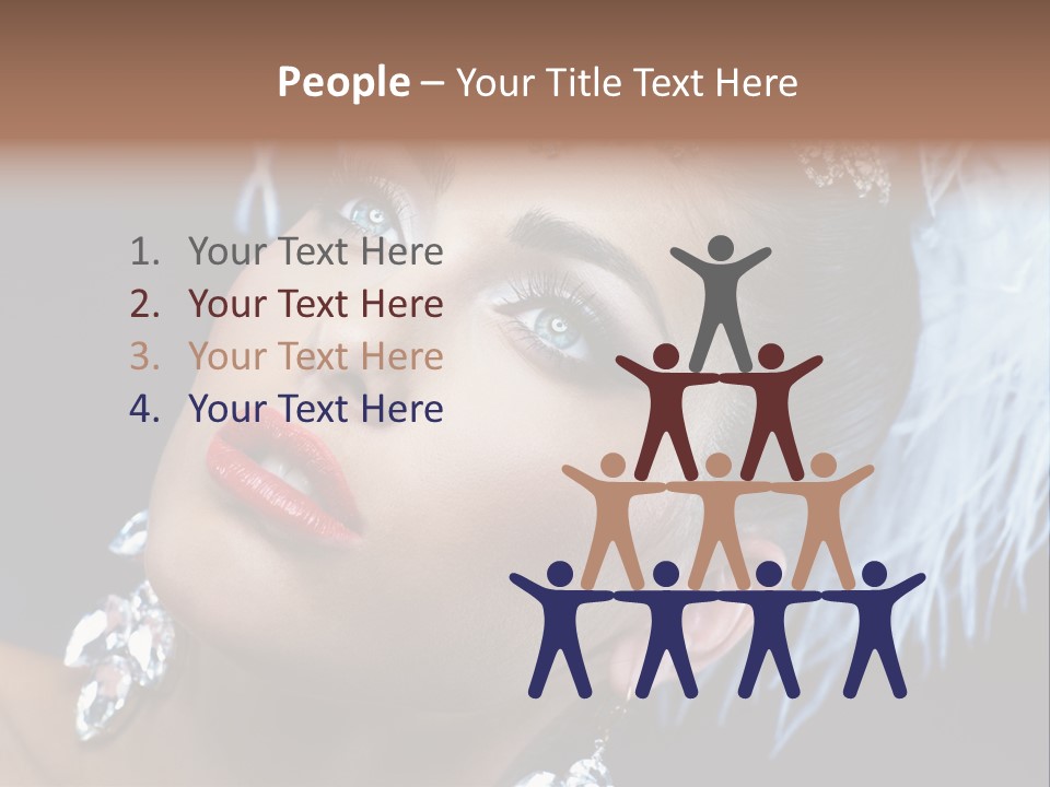 Performance Female Closeup PowerPoint Template