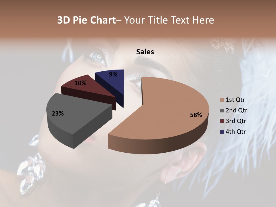 Performance Female Closeup PowerPoint Template