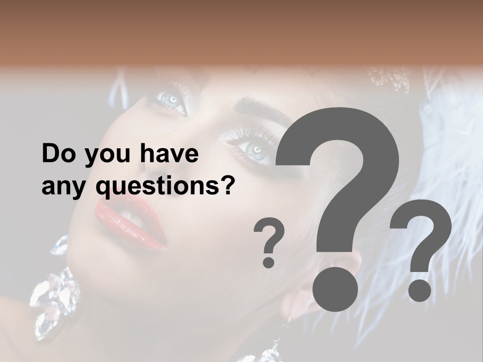 Performance Female Closeup PowerPoint Template