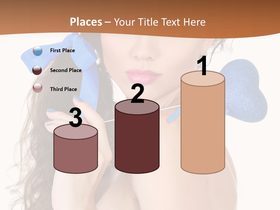 Woman Makeup Closeup PowerPoint Template