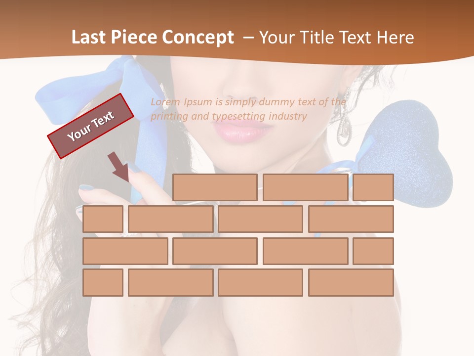 Woman Makeup Closeup PowerPoint Template