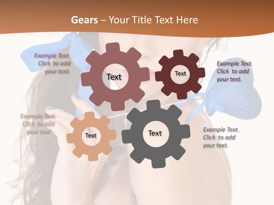 Woman Makeup Closeup PowerPoint Template