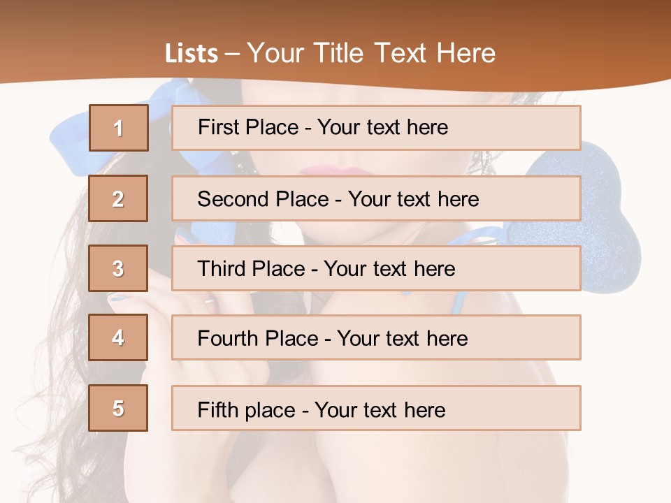 Woman Makeup Closeup PowerPoint Template