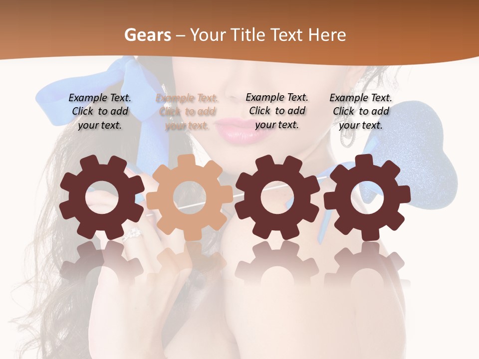 Woman Makeup Closeup PowerPoint Template