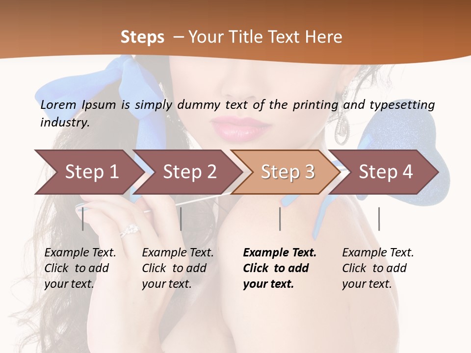 Woman Makeup Closeup PowerPoint Template