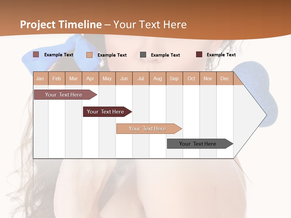 Woman Makeup Closeup PowerPoint Template