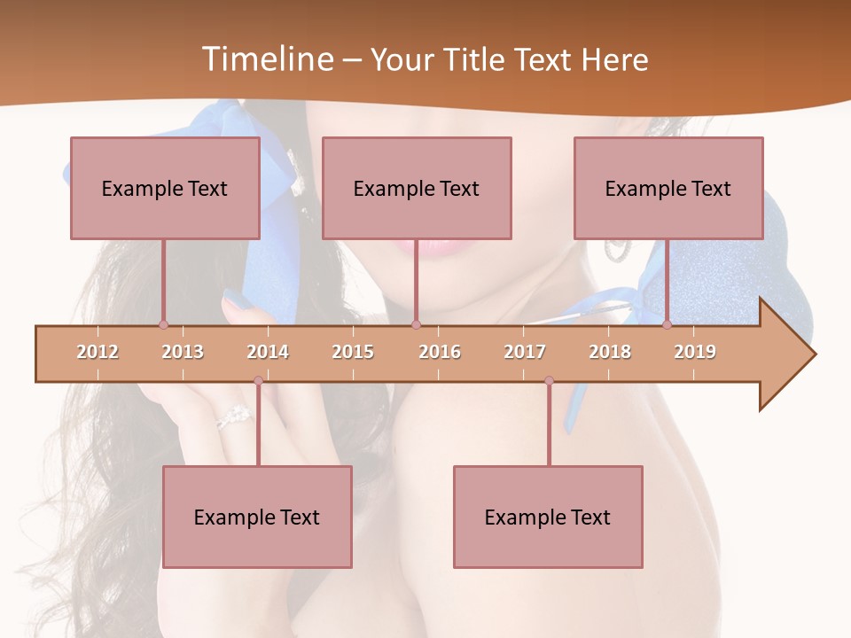 Woman Makeup Closeup PowerPoint Template