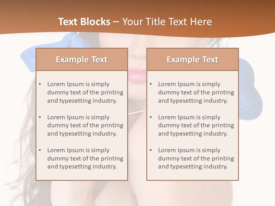 Woman Makeup Closeup PowerPoint Template