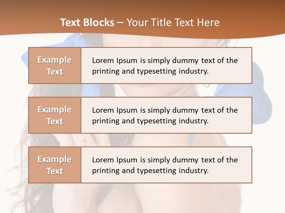 Woman Makeup Closeup PowerPoint Template