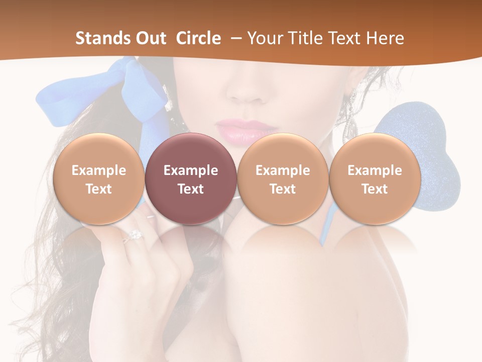 Woman Makeup Closeup PowerPoint Template