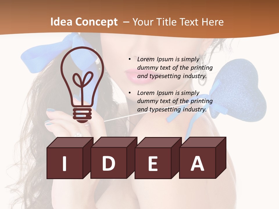 Woman Makeup Closeup PowerPoint Template