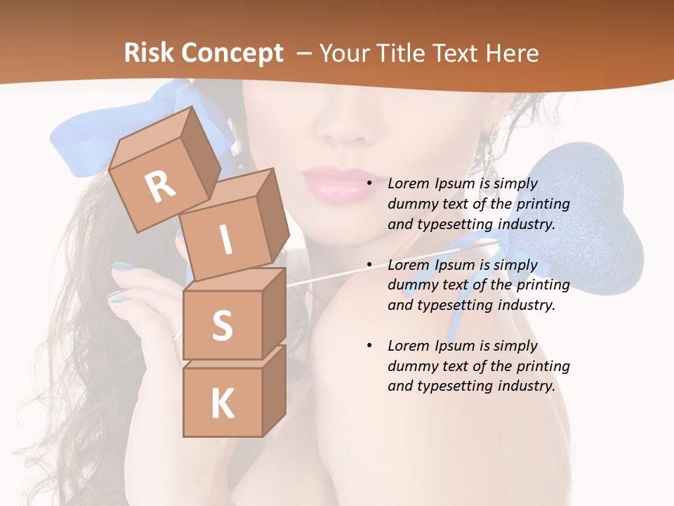 Woman Makeup Closeup PowerPoint Template