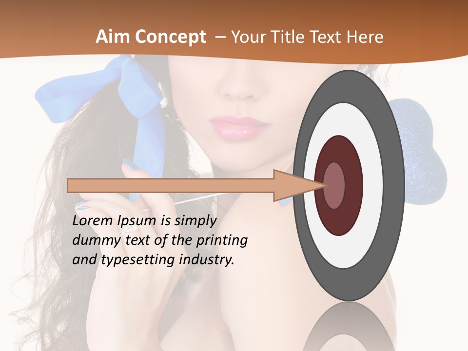 Woman Makeup Closeup PowerPoint Template