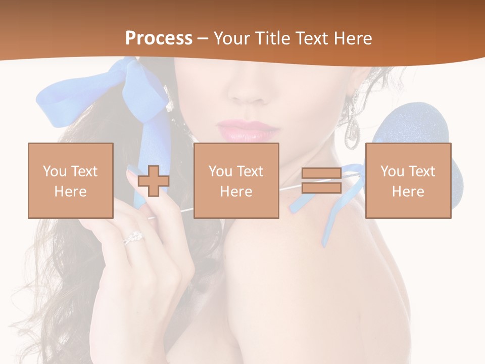 Woman Makeup Closeup PowerPoint Template