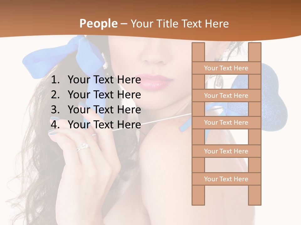 Woman Makeup Closeup PowerPoint Template