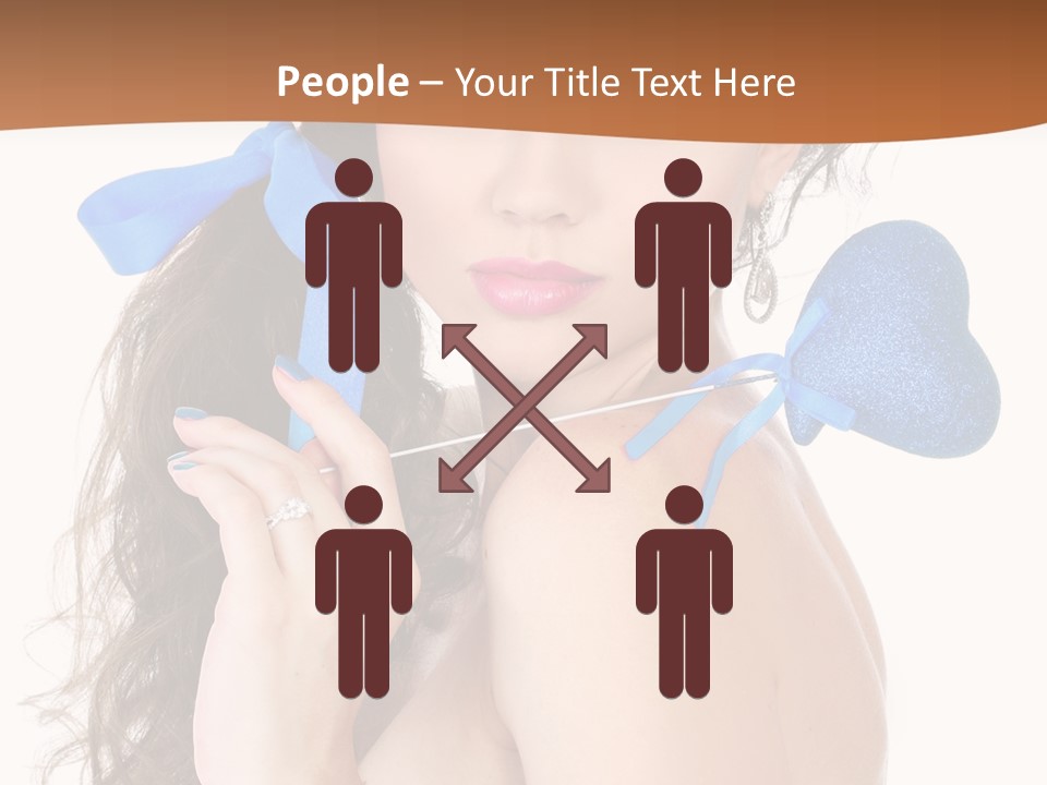 Woman Makeup Closeup PowerPoint Template