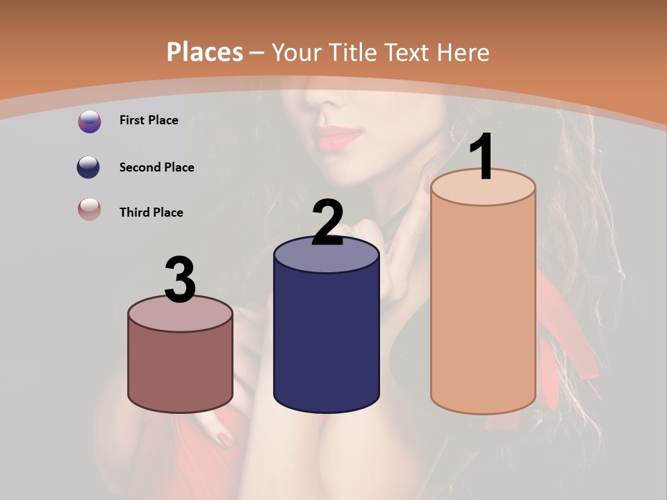 Lady Eyes Hands PowerPoint Template