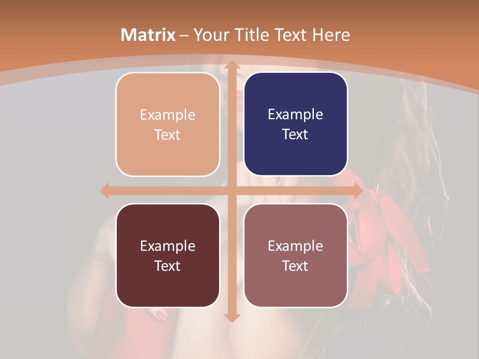 Lady Eyes Hands PowerPoint Template