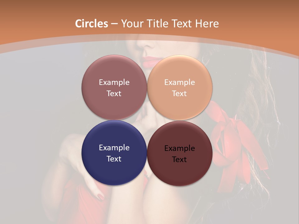 Lady Eyes Hands PowerPoint Template