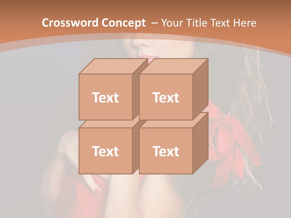 Lady Eyes Hands PowerPoint Template