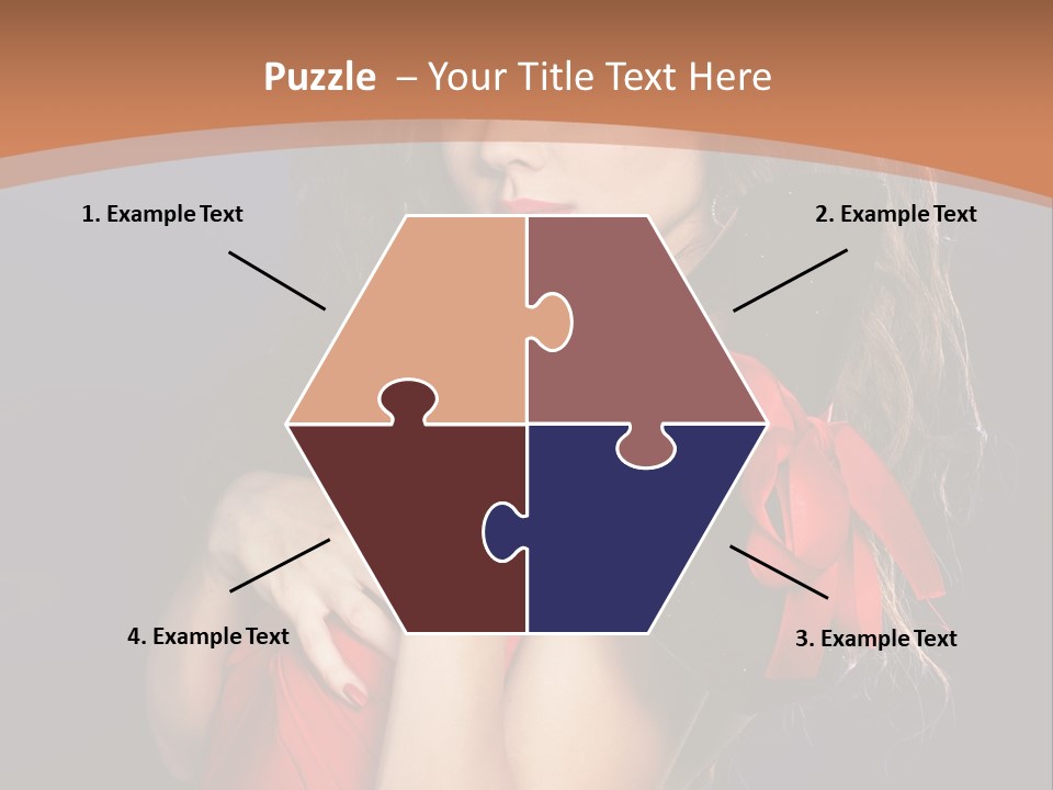 Lady Eyes Hands PowerPoint Template