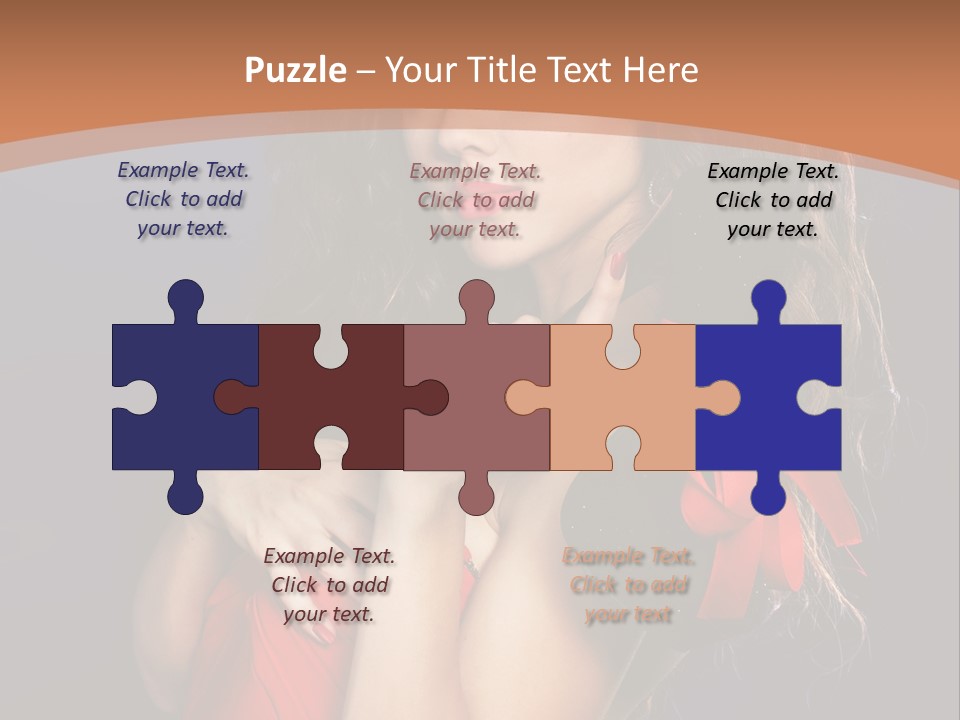 Lady Eyes Hands PowerPoint Template