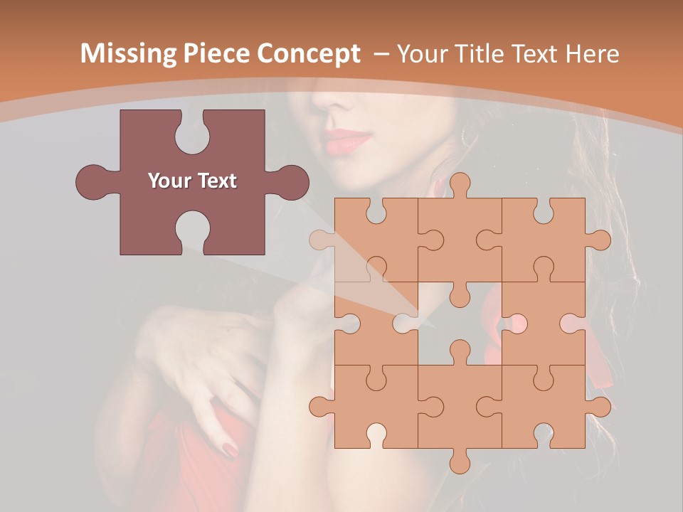 Lady Eyes Hands PowerPoint Template