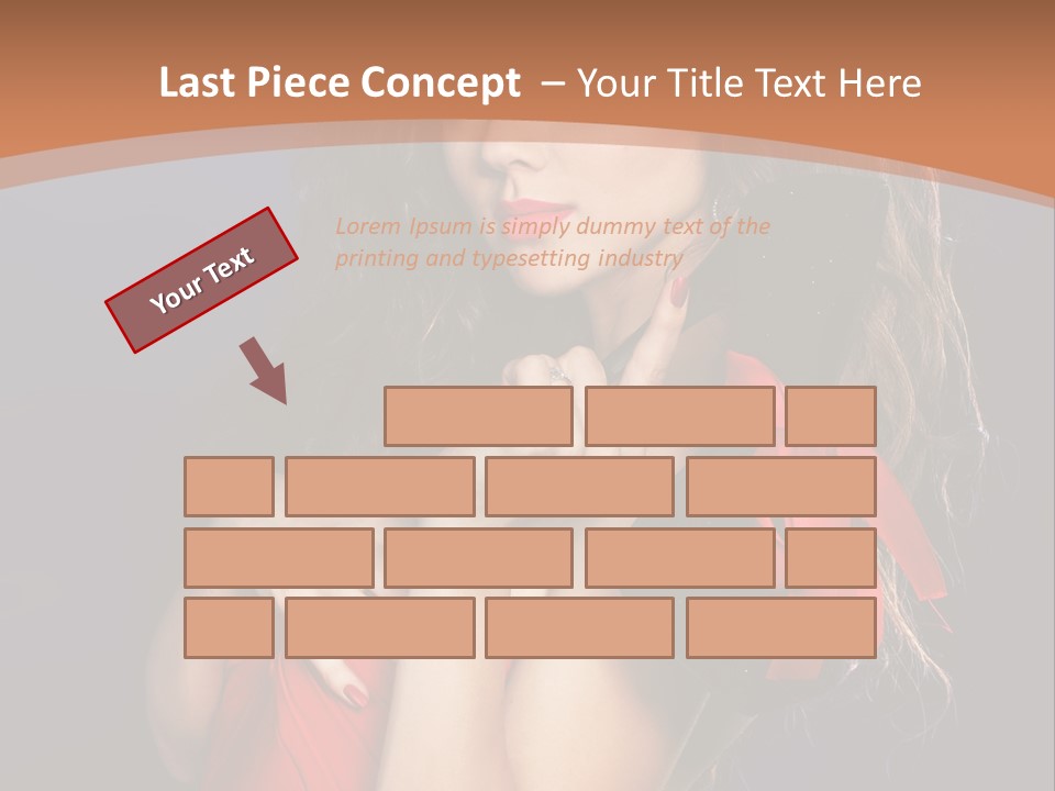 Lady Eyes Hands PowerPoint Template