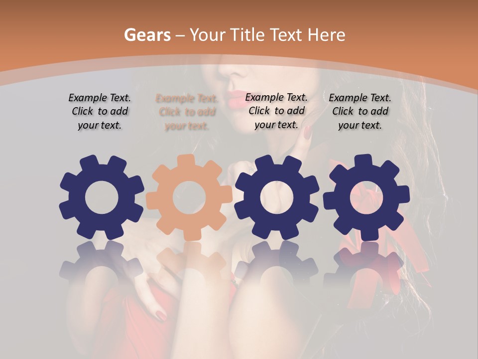 Lady Eyes Hands PowerPoint Template