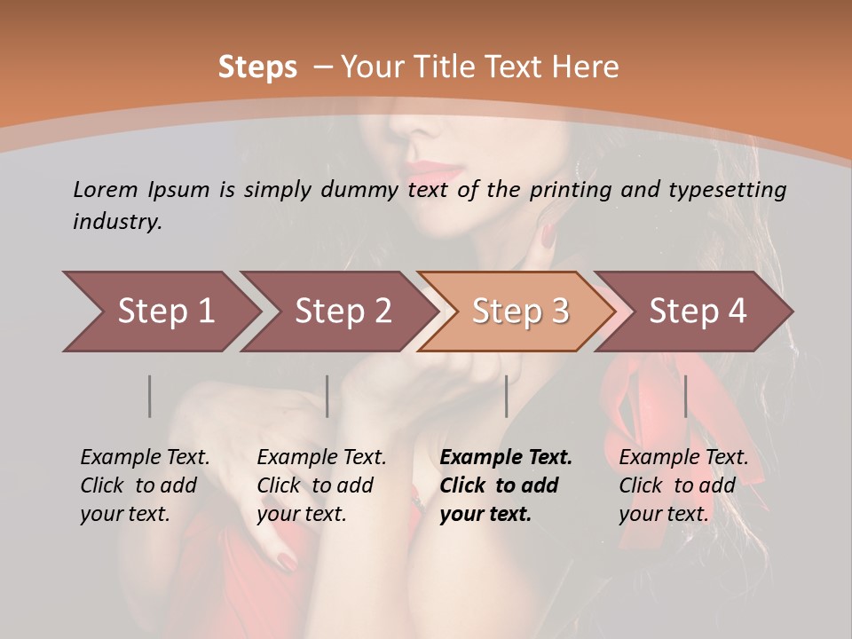 Lady Eyes Hands PowerPoint Template