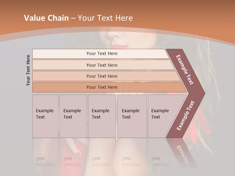 Lady Eyes Hands PowerPoint Template