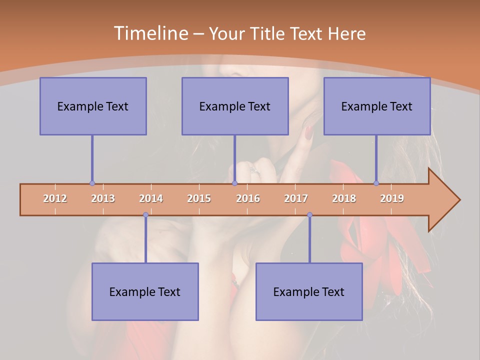 Lady Eyes Hands PowerPoint Template