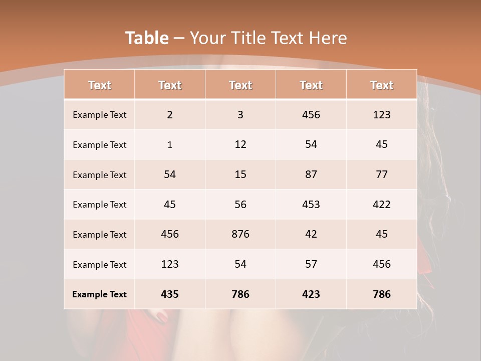 Lady Eyes Hands PowerPoint Template
